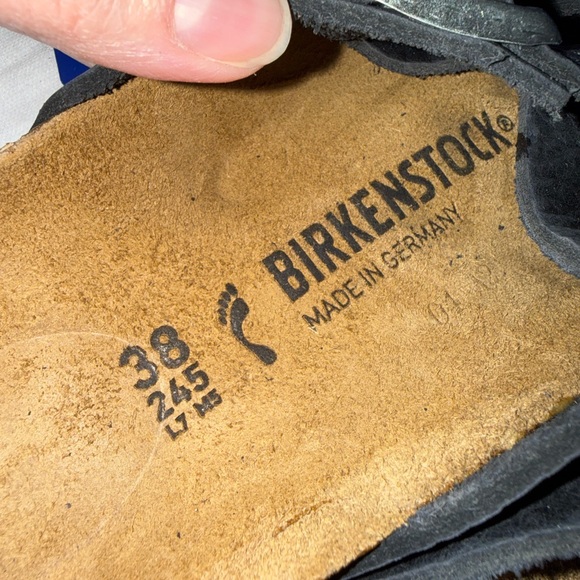 NWT Birkenstock Lugano Oiled Leather Sandal Size 38 Medium/Narrow - Picture 4 of 6